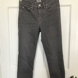 Grey J. Crew Toothpick Jeans